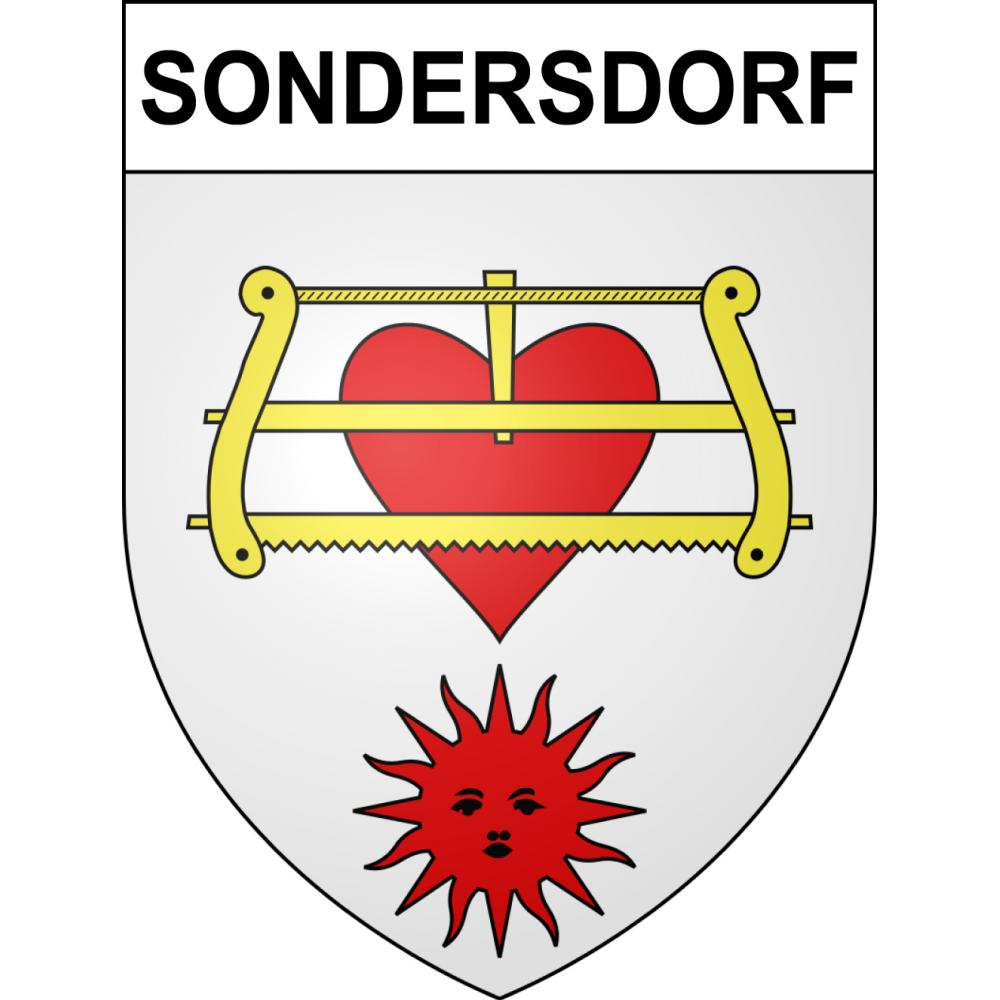 Sondersdorf Sticker wappen, gelsenkirchen, augsburg, klebender aufkleber