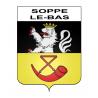 Soppe-le-Bas 68 ville sticker blason écusson autocollant adhésif