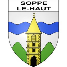 Soppe-le-Haut 68 ville sticker blason écusson autocollant adhésif