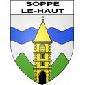Soppe-le-Haut 68 ville sticker blason écusson autocollant adhésif