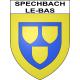 Stickers coat of arms Spechbach-le-Bas adhesive sticker