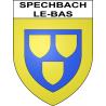 Pegatinas escudo de armas de Spechbach-le-Bas adhesivo de la etiqueta engomada