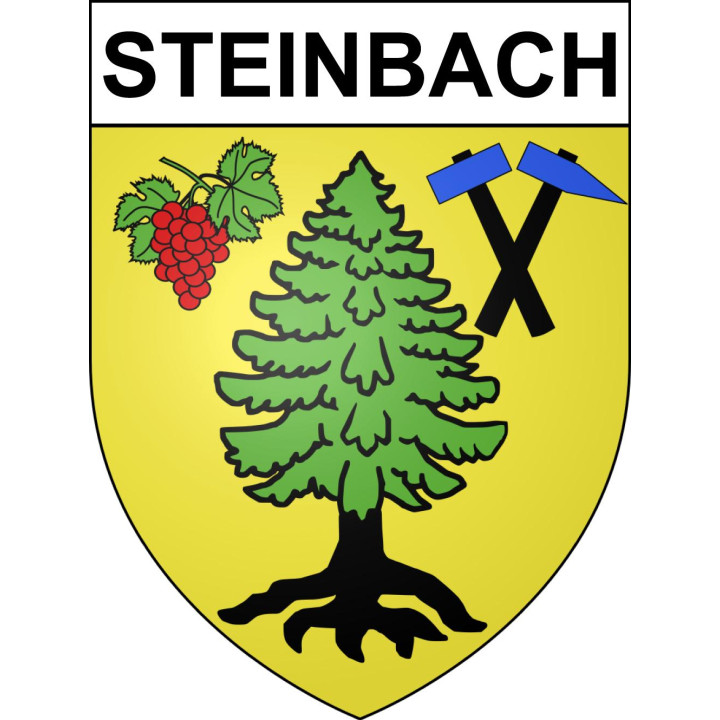 Pegatinas escudo de armas de Steinbach adhesivo de la etiqueta engomada