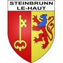 Pegatinas escudo de armas de Steinbrunn-le-Haut adhesivo de la etiqueta engomada