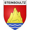 Pegatinas escudo de armas de Steinsoultz adhesivo de la etiqueta engomada