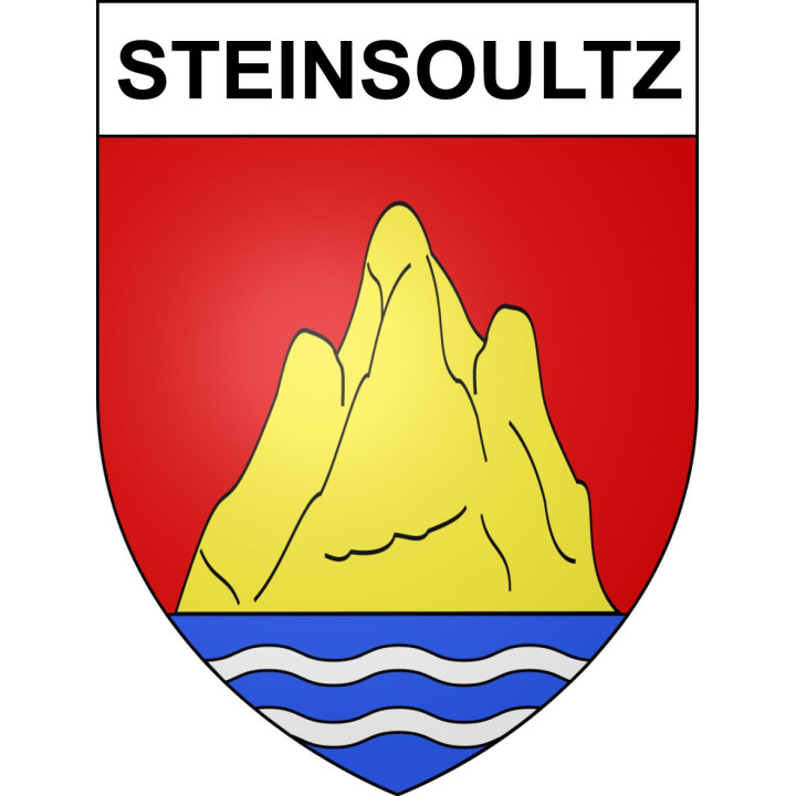 Steinsoultz Sticker wappen, gelsenkirchen, augsburg, klebender aufkleber