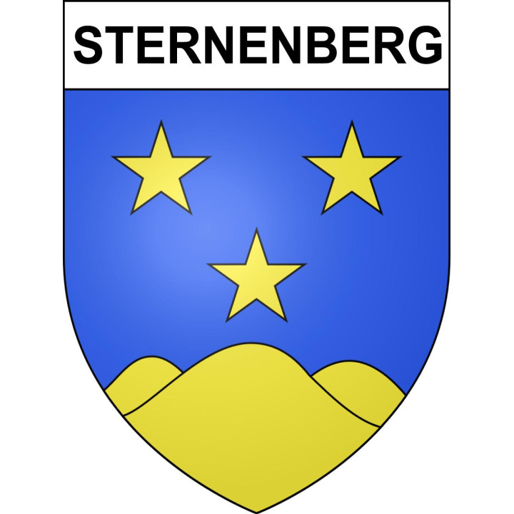 Pegatinas escudo de armas de Sternenberg adhesivo de la etiqueta engomada