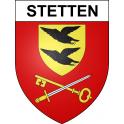 Pegatinas escudo de armas de Stetten adhesivo de la etiqueta engomada