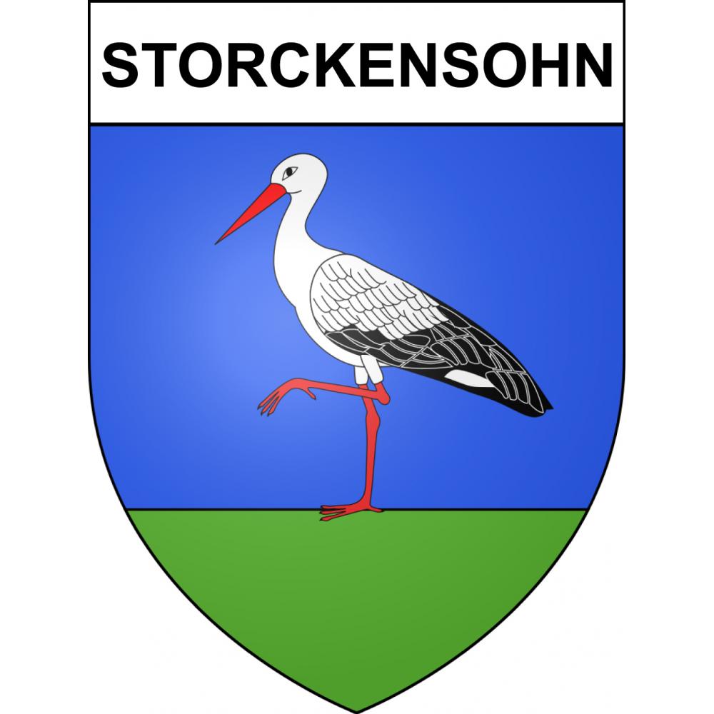 Storckensohn 68 ville sticker blason écusson autocollant adhésif