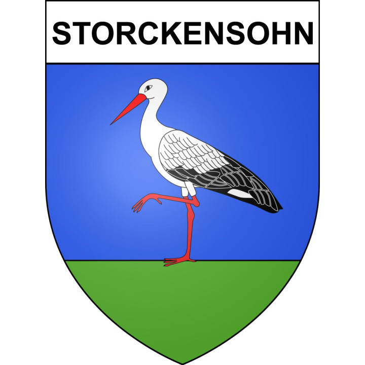 Storckensohn Sticker wappen, gelsenkirchen, augsburg, klebender aufkleber
