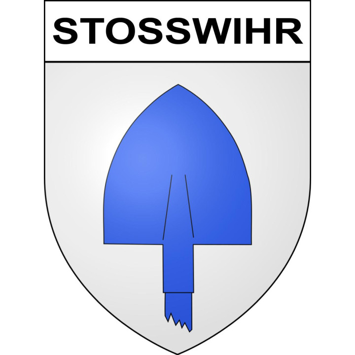 Pegatinas escudo de armas de Stosswihr adhesivo de la etiqueta engomada