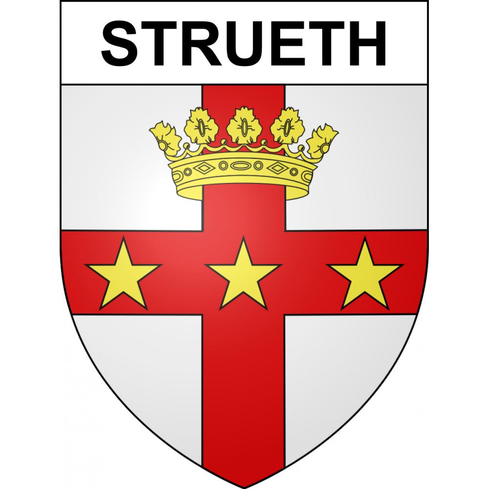 Strueth 68 ville sticker blason écusson autocollant adhésif