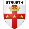 Pegatinas escudo de armas de Strueth adhesivo de la etiqueta engomada