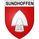 Pegatinas escudo de armas de Sundhoffen adhesivo de la etiqueta engomada