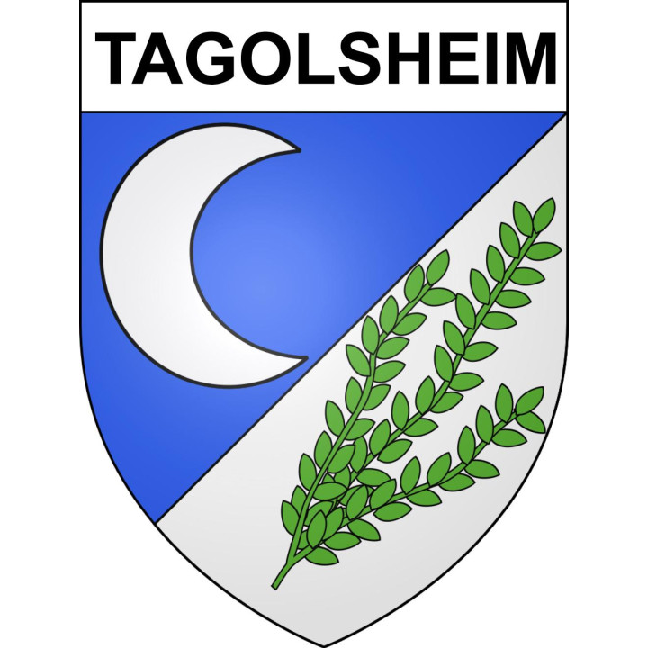Tagolsheim 68 ville sticker blason écusson autocollant adhésif