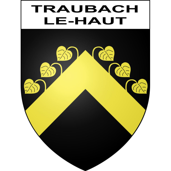 Traubach-le-Haut 68 ville sticker blason écusson autocollant adhésif