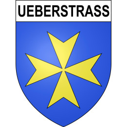 Ueberstrass 68 ville sticker blason écusson autocollant adhésif