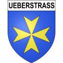 Ueberstrass Sticker wappen, gelsenkirchen, augsburg, klebender aufkleber