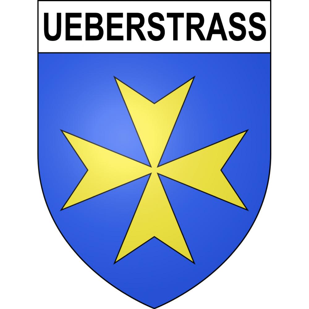 Ueberstrass 68 ville sticker blason écusson autocollant adhésif