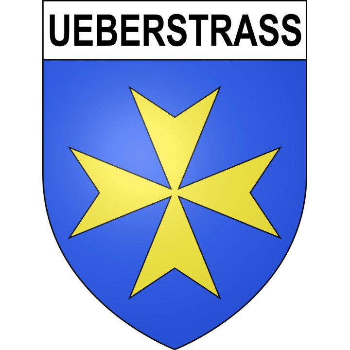 Stickers coat of arms Ueberstrass adhesive sticker