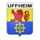 Pegatinas escudo de armas de Uffheim adhesivo de la etiqueta engomada