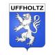 Pegatinas escudo de armas de Uffholtz adhesivo de la etiqueta engomada