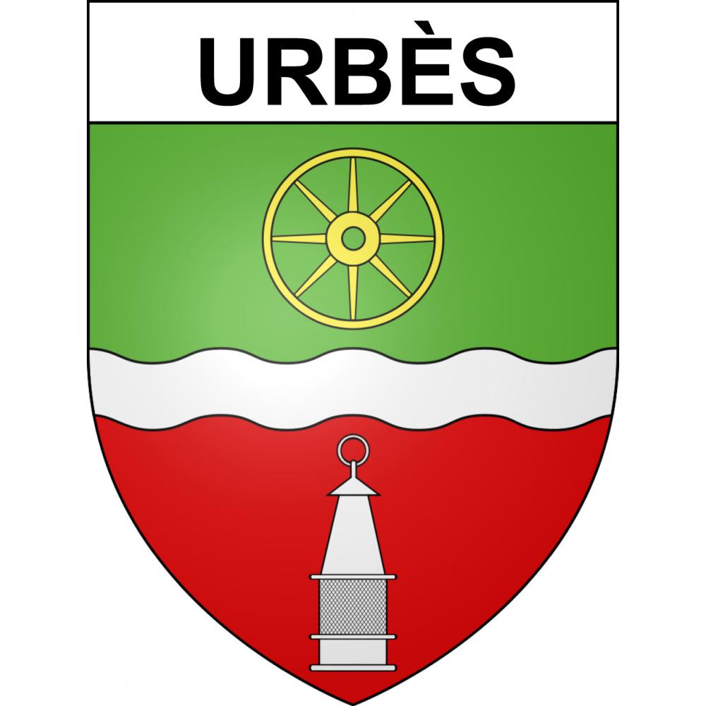 Urbès Sticker wappen, gelsenkirchen, augsburg, klebender aufkleber