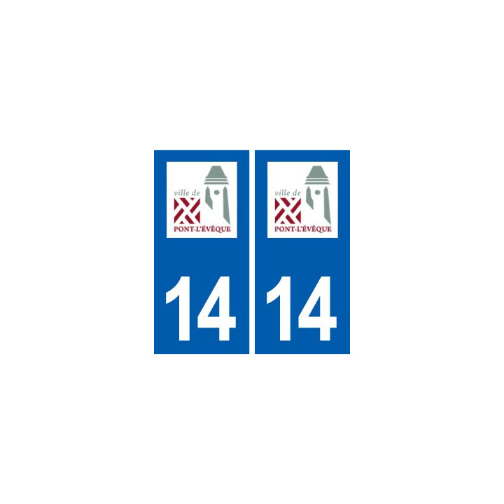 14 Courseulles-sur-Mer logo ville autocollant plaque sticker