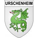 Urschenheim Sticker wappen, gelsenkirchen, augsburg, klebender aufkleber