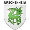 Stickers coat of arms Urschenheim adhesive sticker