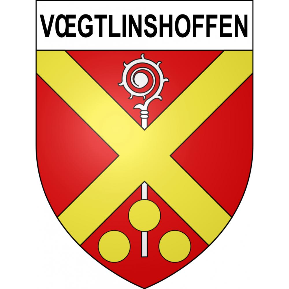 Vœgtlinshoffen 68 ville sticker blason écusson autocollant adhésif