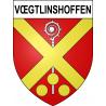 Vœgtlinshoffen 68 ville sticker blason écusson autocollant adhésif