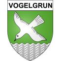 Vogelgrun 68 ville sticker blason écusson autocollant adhésif