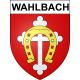 Wahlbach 68 ville sticker blason écusson autocollant adhésif