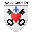 Waldighofen Sticker wappen, gelsenkirchen, augsburg, klebender aufkleber
