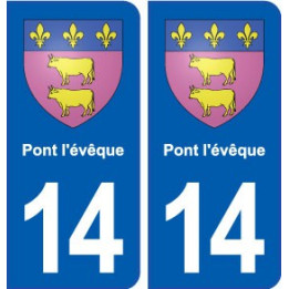 14 Courseulles-sur-Mer blason ville autocollant plaque sticker
