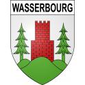 Pegatinas escudo de armas de Wasserbourg adhesivo de la etiqueta engomada