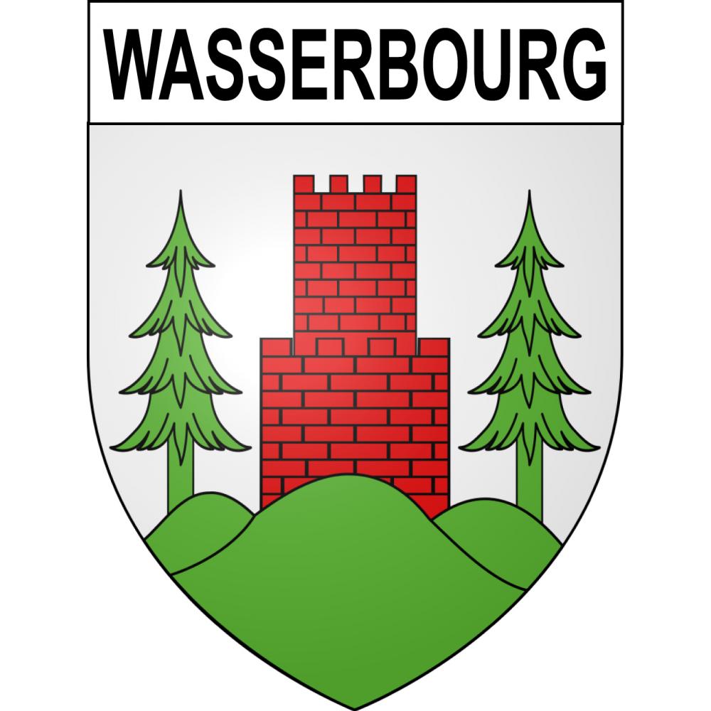 Wasserbourg 68 ville sticker blason écusson autocollant adhésif