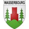 Wasserbourg Sticker wappen, gelsenkirchen, augsburg, klebender aufkleber