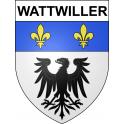 Wattwiller Sticker wappen, gelsenkirchen, augsburg, klebender aufkleber