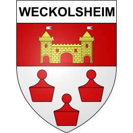 Weckolsheim 68 ville sticker blason écusson autocollant adhésif