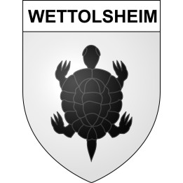Wettolsheim 68 ville sticker blason écusson autocollant adhésif