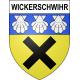 Wickerschwihr 68 ville sticker blason écusson autocollant adhésif
