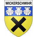 Wickerschwihr 68 ville sticker blason écusson autocollant adhésif