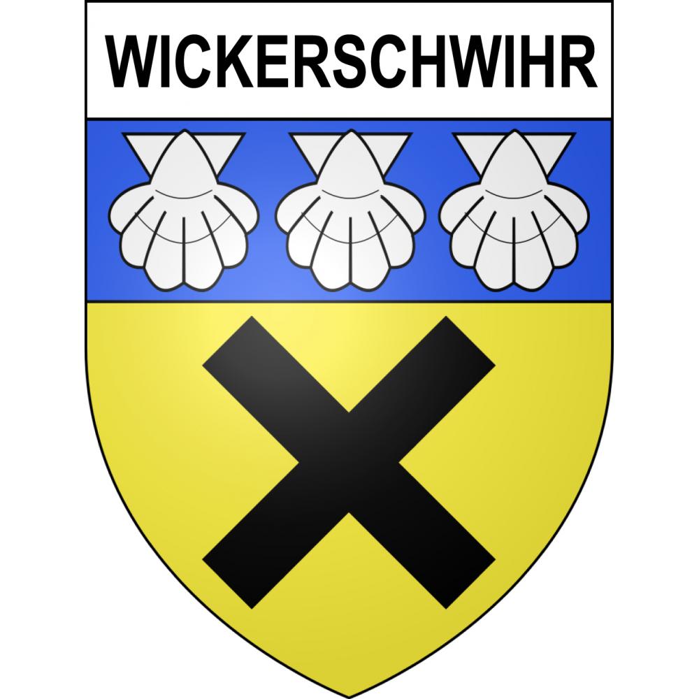 Wickerschwihr 68 ville sticker blason écusson autocollant adhésif