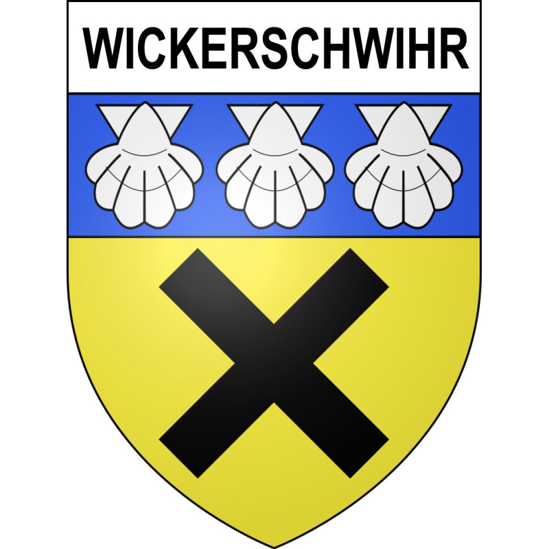 Wickerschwihr Sticker wappen, gelsenkirchen, augsburg, klebender aufkleber
