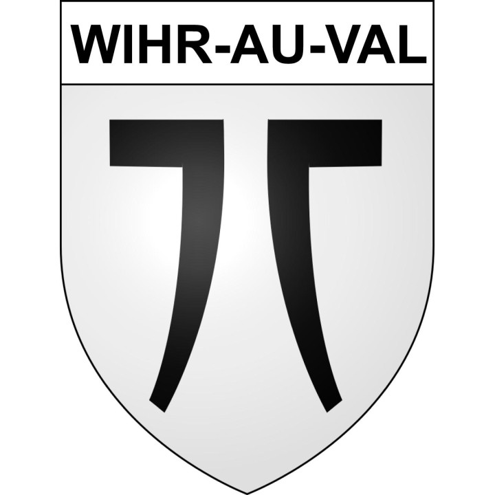 Wihr-au-Val Sticker wappen, gelsenkirchen, augsburg, klebender aufkleber