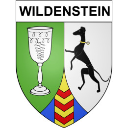 Wildenstein 68 ville sticker blason écusson autocollant adhésif