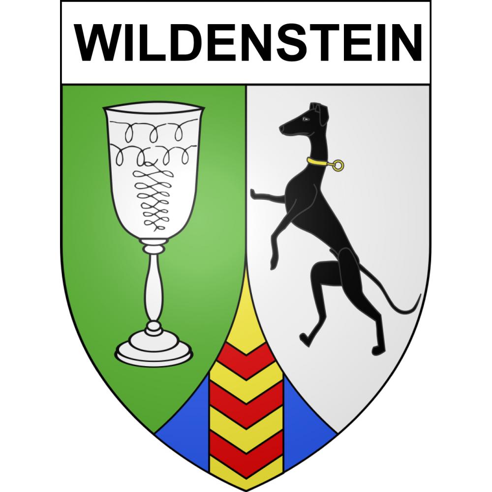 Pegatinas escudo de armas de Wildenstein adhesivo de la etiqueta engomada