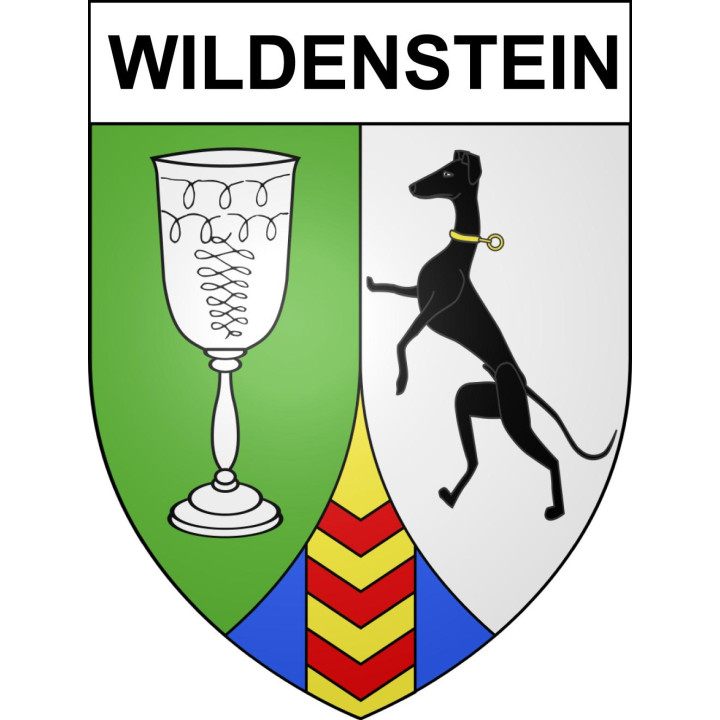 Wildenstein 68 ville sticker blason écusson autocollant adhésif